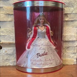 Barbie Holiday Celebration Doll in Silver and Red